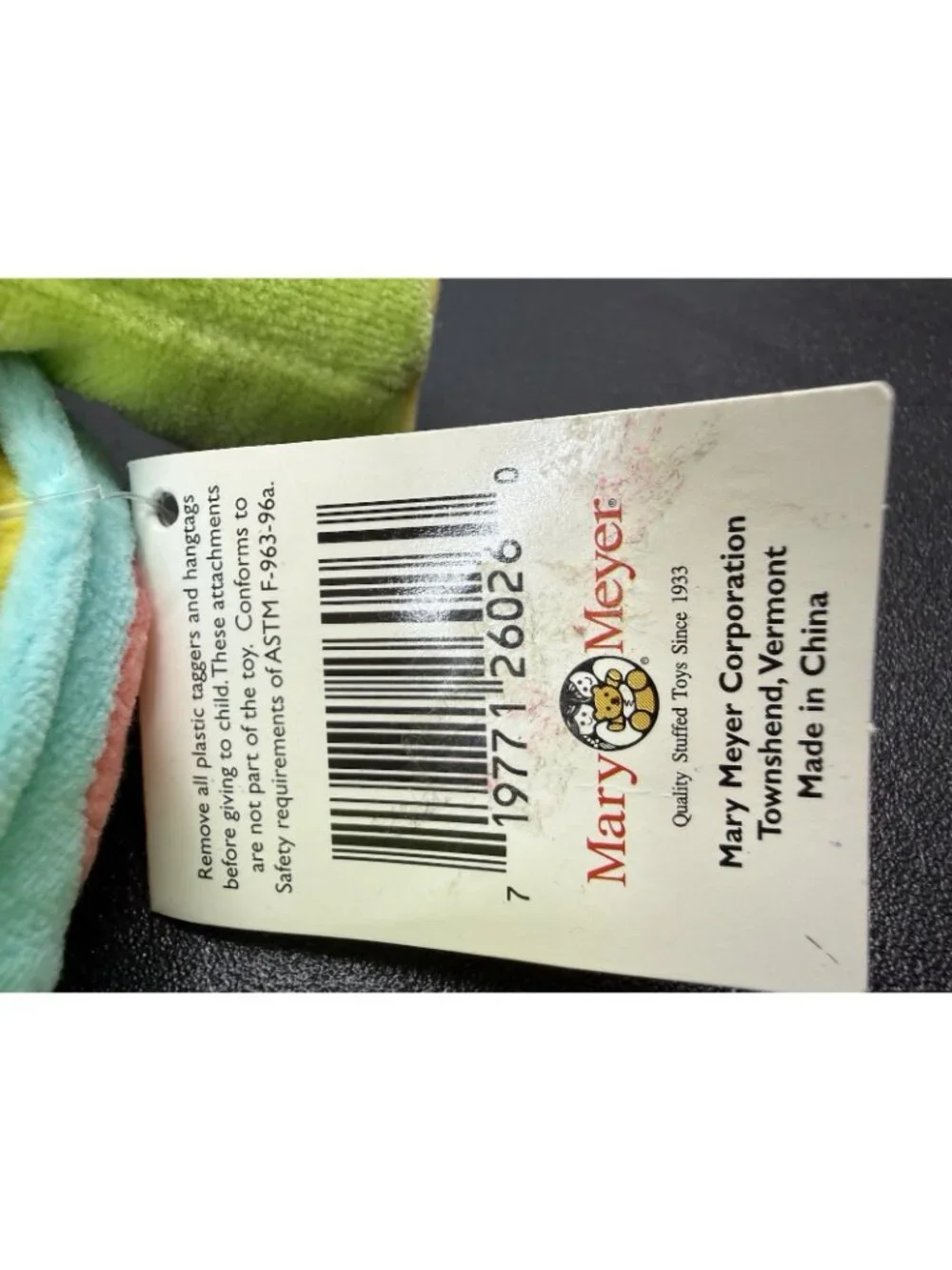 Vintage 1998 Mary Meyer Cotton Club Flirtle Turtle Plush Flower Shell 7 Inch